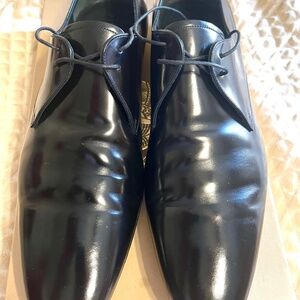 Burberry Men's Patent Leather  Black Shoes Size 12